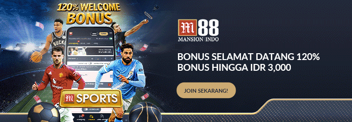 Animasi promosi M88 Sportsbook dan Live Casino untuk pengguna Indonesia